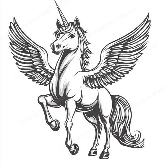 Unicorn Vector Graphic preview