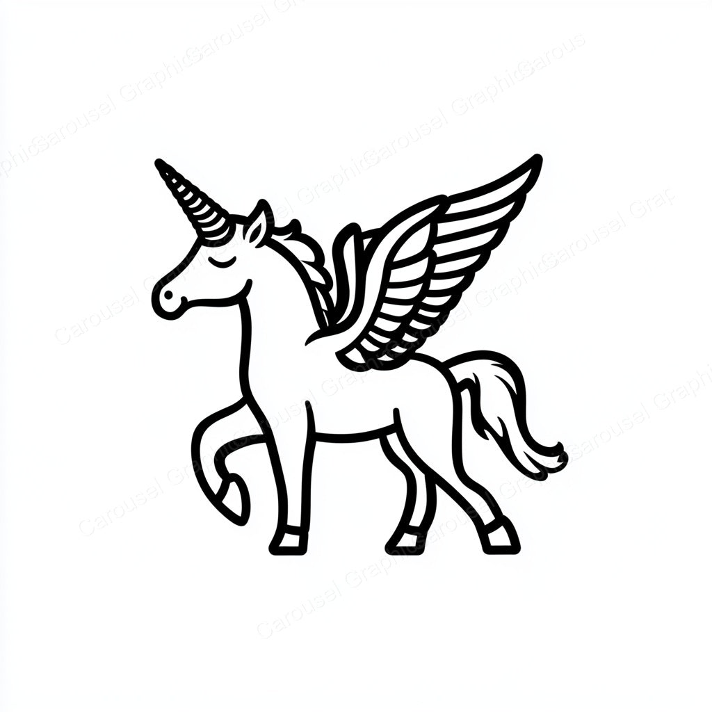 Unicorn Vector Graphic preview