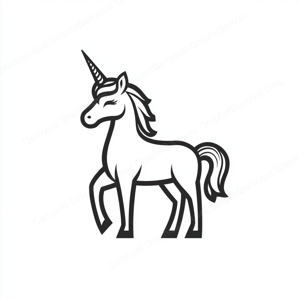 Unicorn Vector Graphic preview