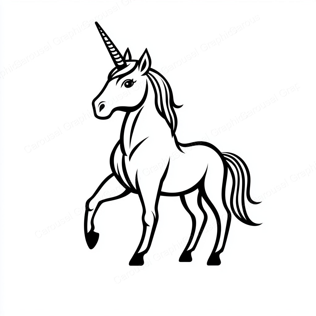 Unicorn Vector Graphic preview