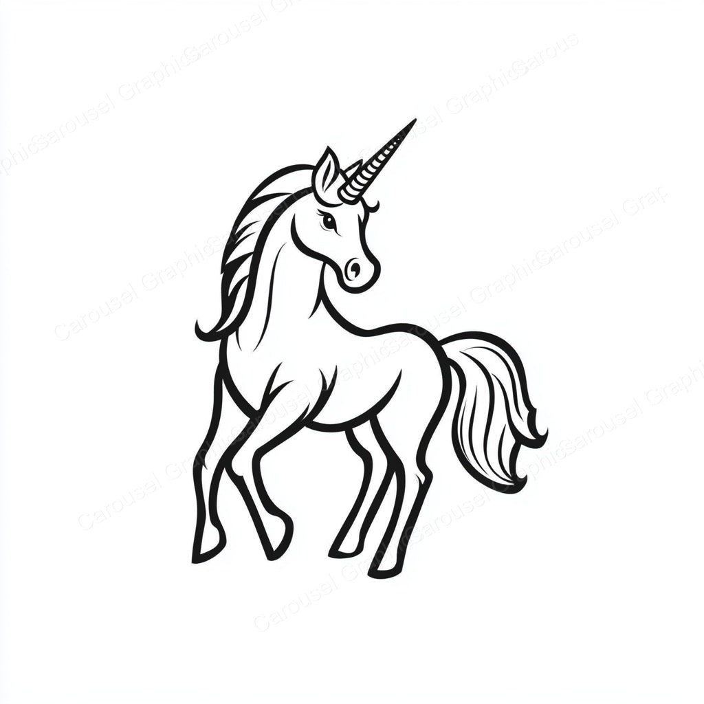 Unicorn Vector Graphic preview