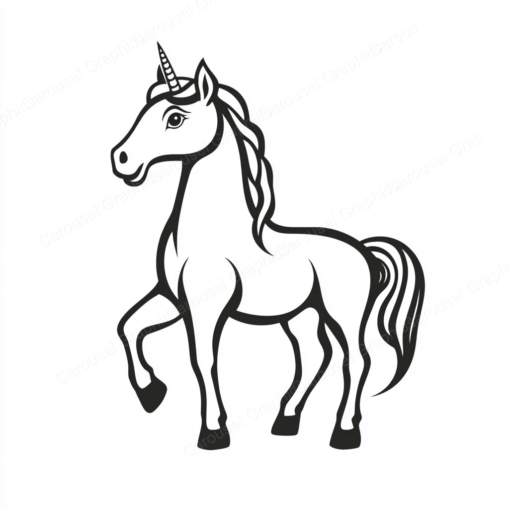 Unicorn Vector Graphic preview