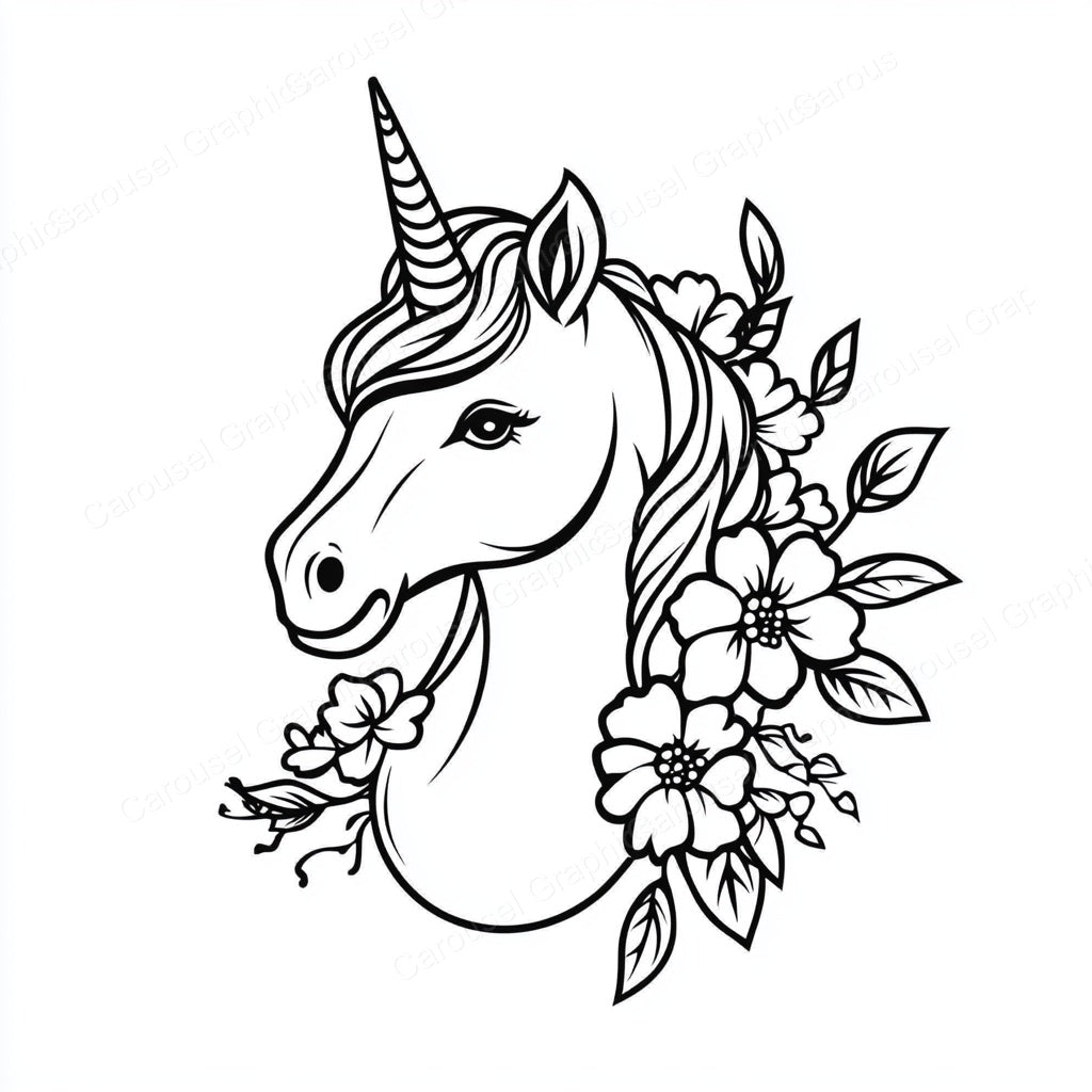 Unicorn Vector Graphic preview