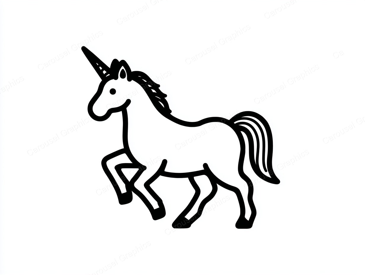 Unicorn Vector Graphic preview