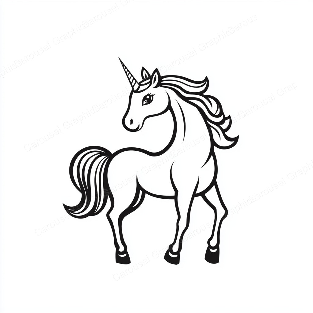 Unicorn Vector Graphic preview