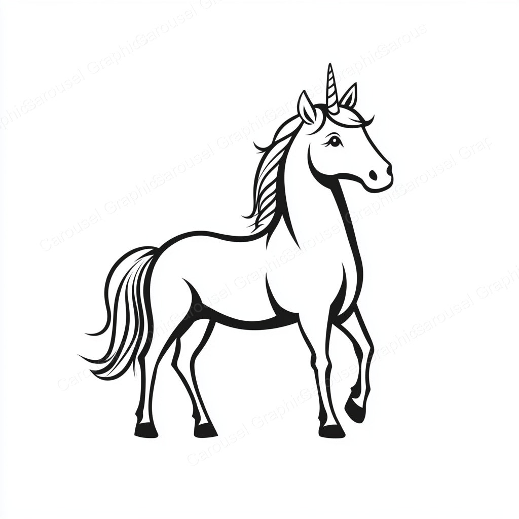 Unicorn Vector Graphic preview