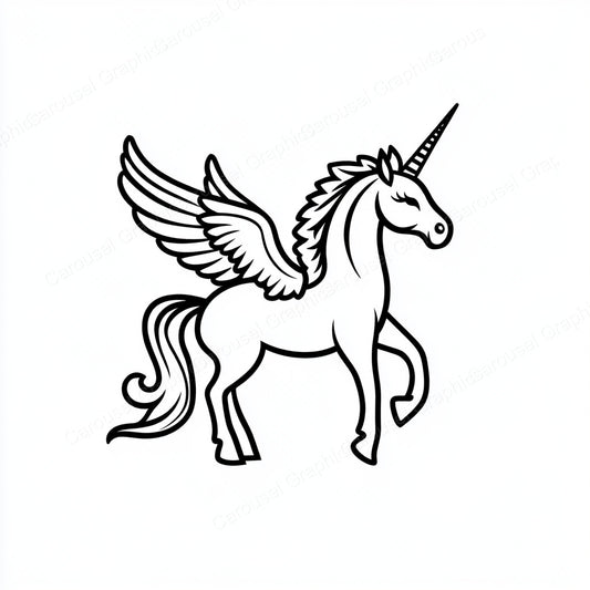 Unicorn Vector Graphic preview