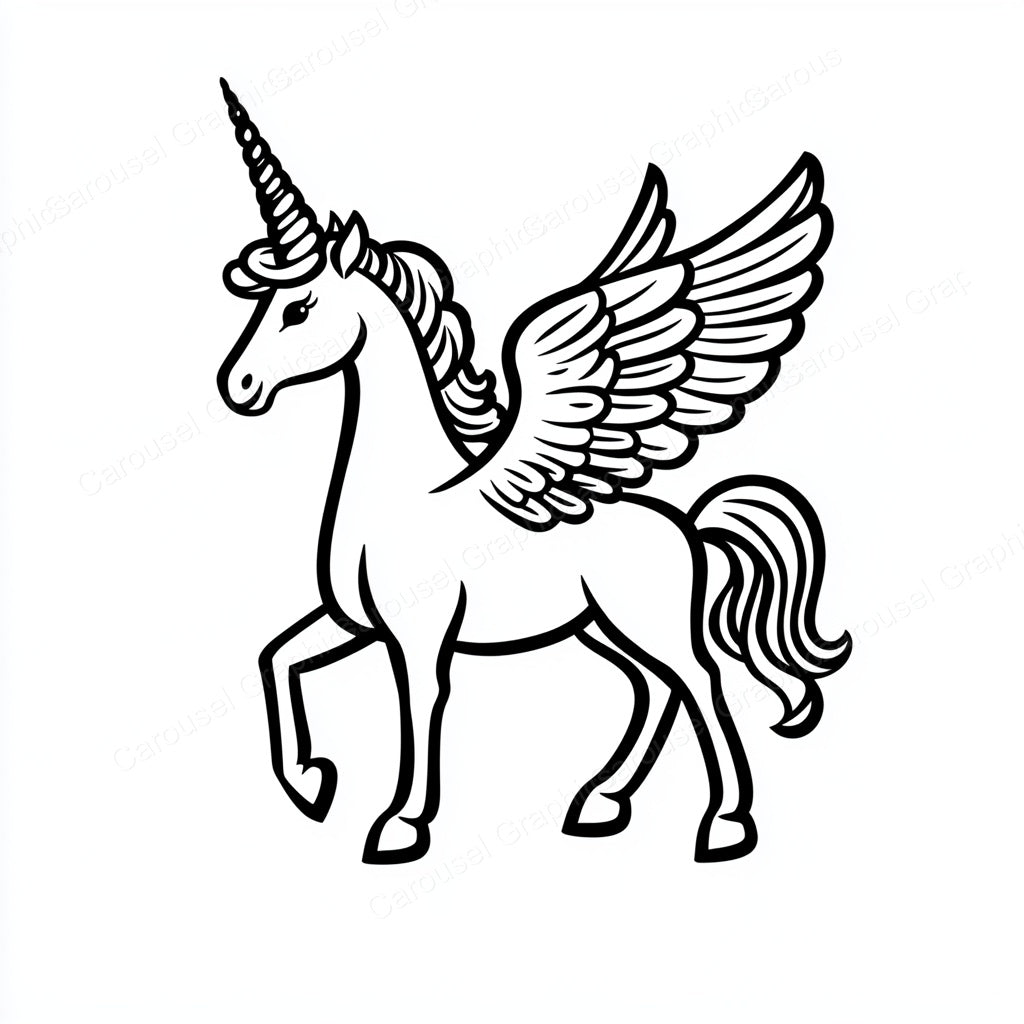Unicorn Vector Graphic preview