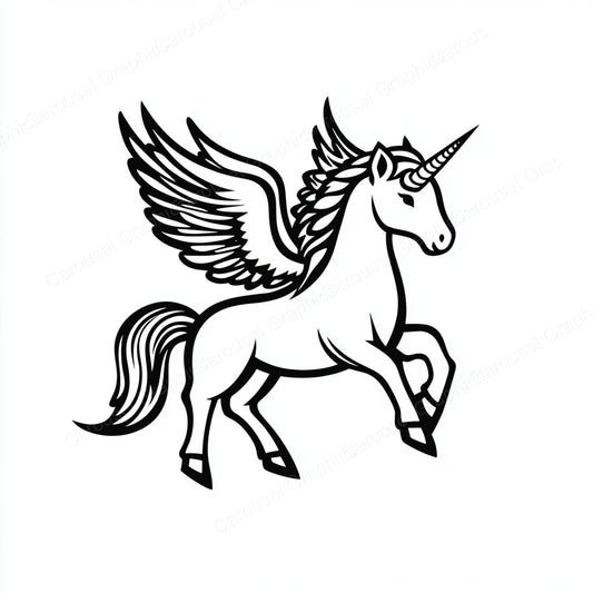 Unicorn Vector Graphic preview