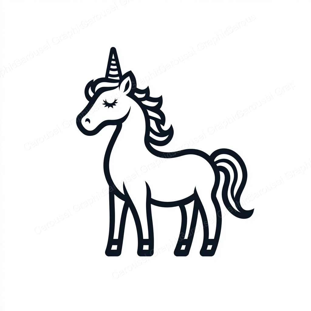 Unicorn Vector Graphic preview