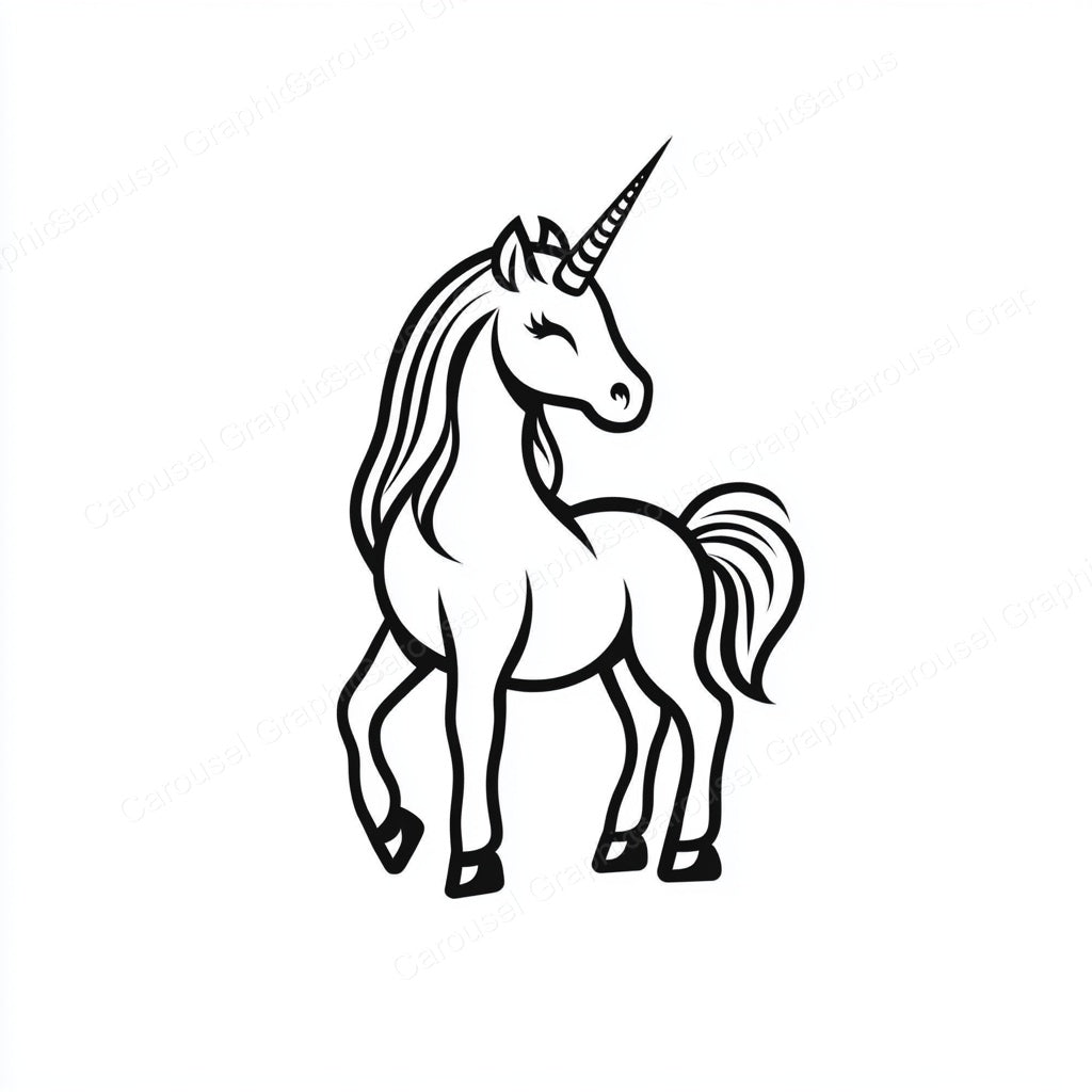 Unicorn Vector Graphic preview