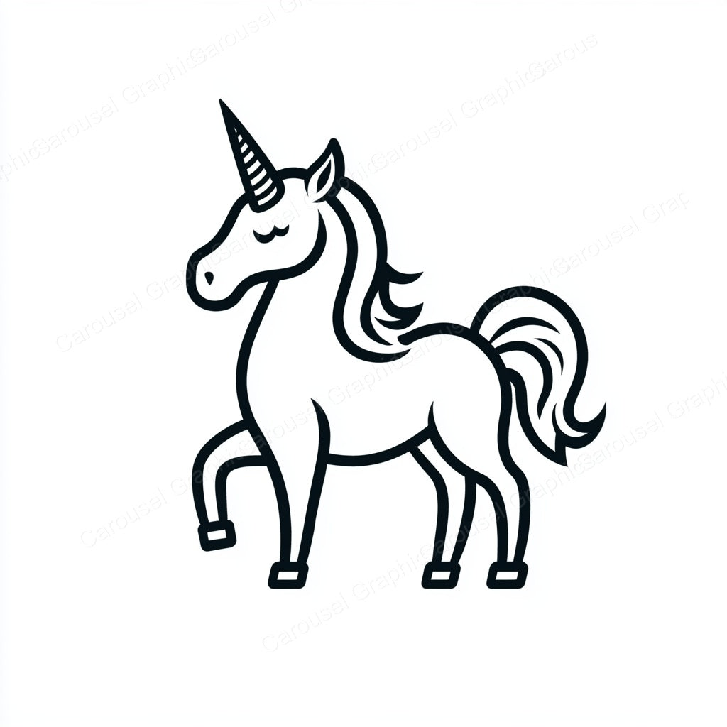Unicorn Vector Graphic preview