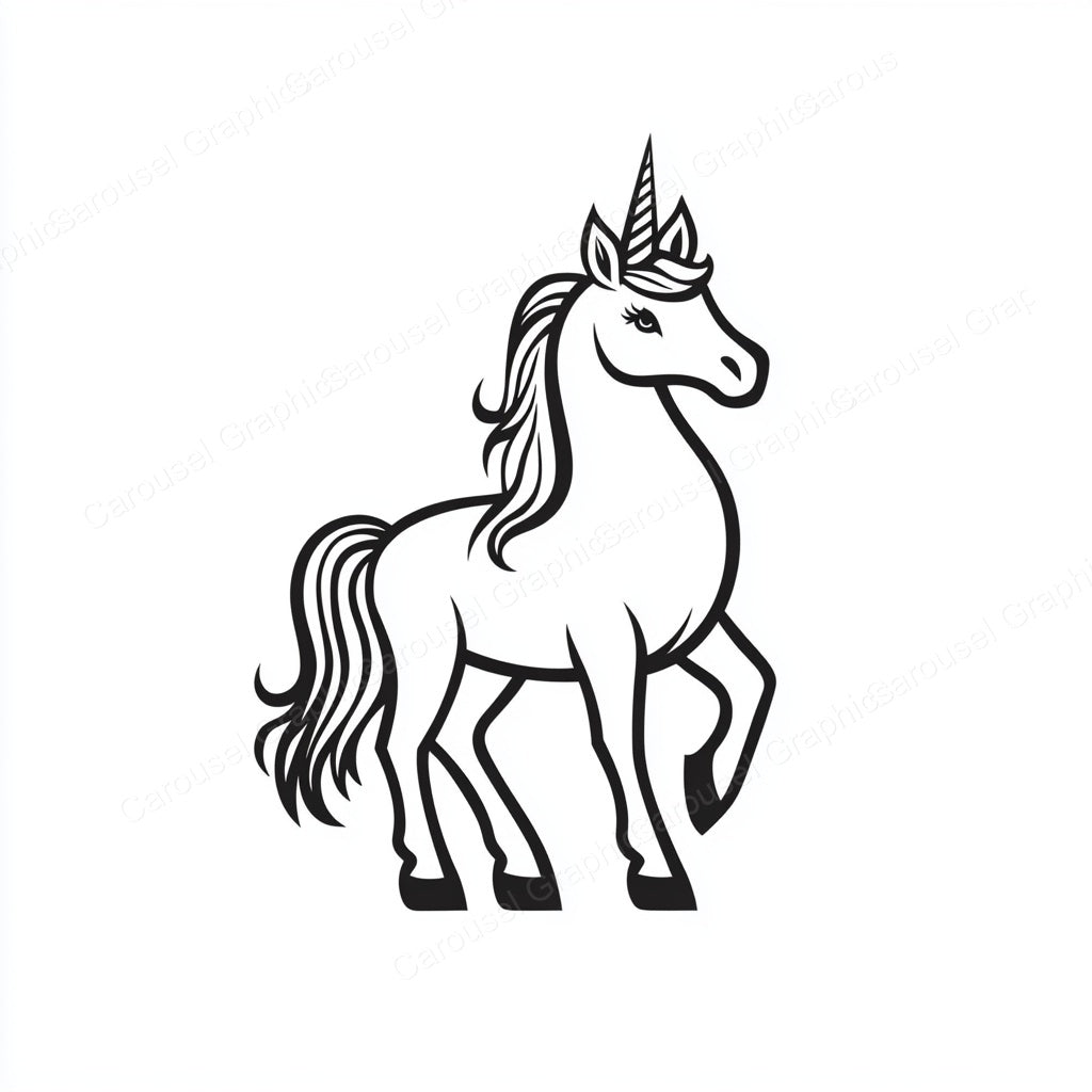 Unicorn Vector Graphic preview