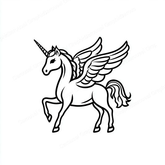 Unicorn Vector Graphic preview