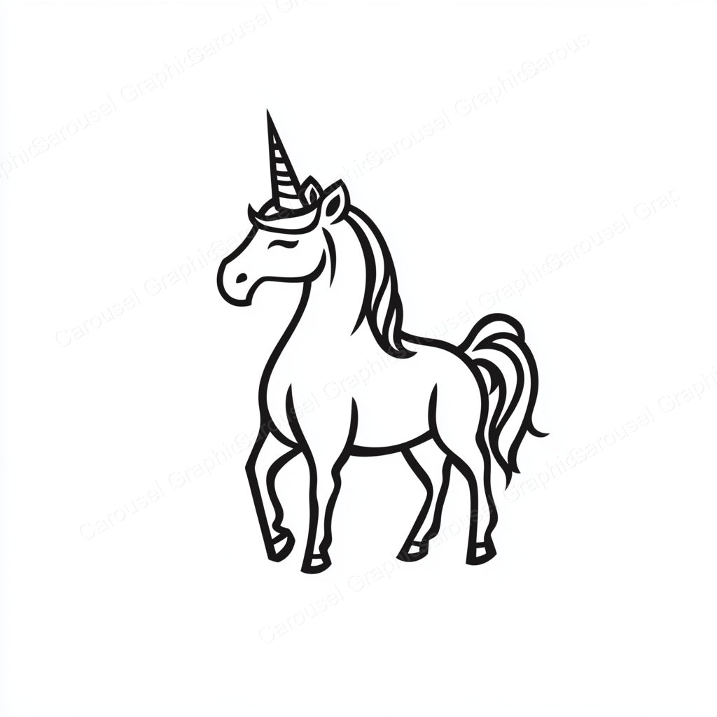 Unicorn Vector Graphic preview