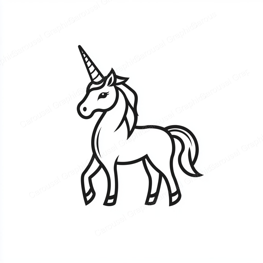 Unicorn Vector Graphic preview