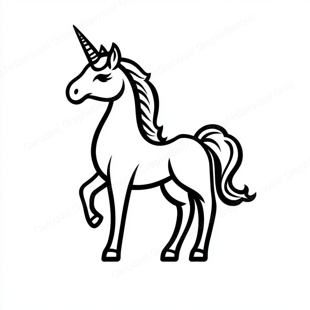 Unicorn Vector Graphic preview