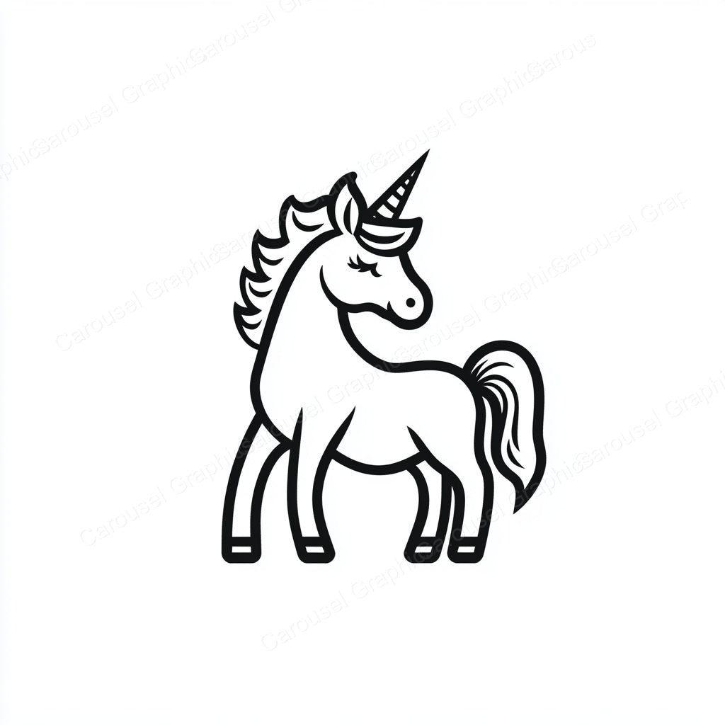 Unicorn Vector Graphic preview