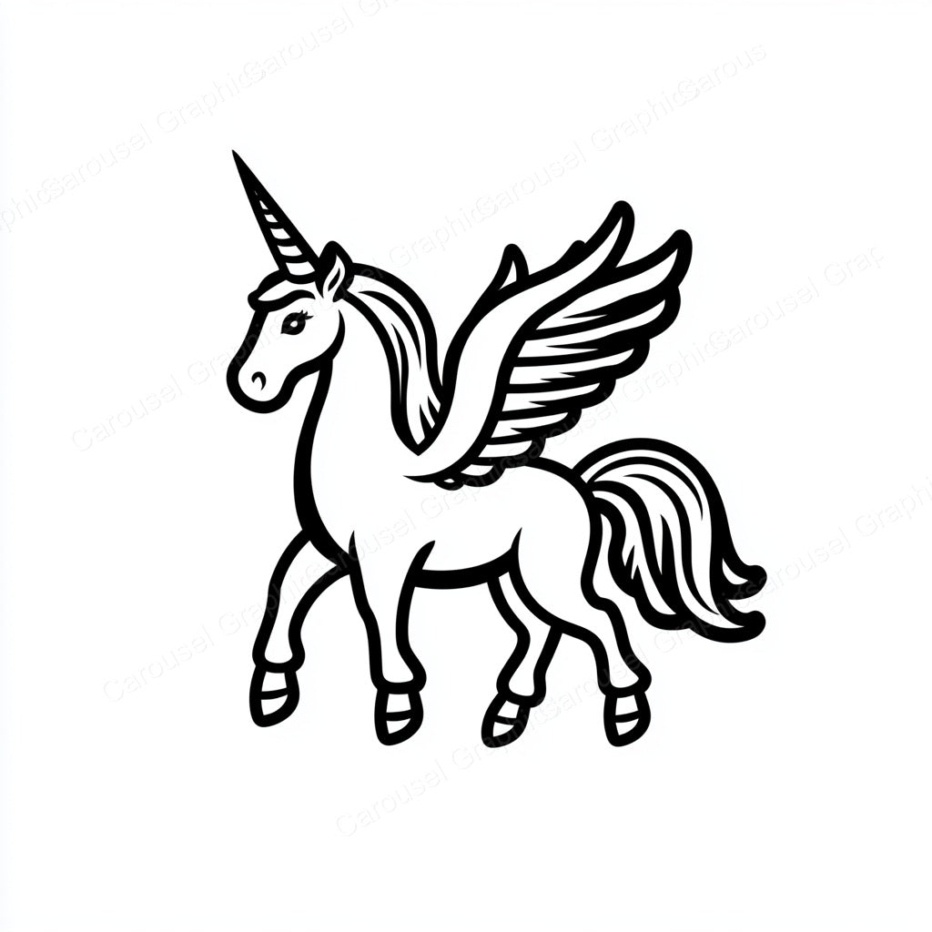 Unicorn Vector Graphic preview