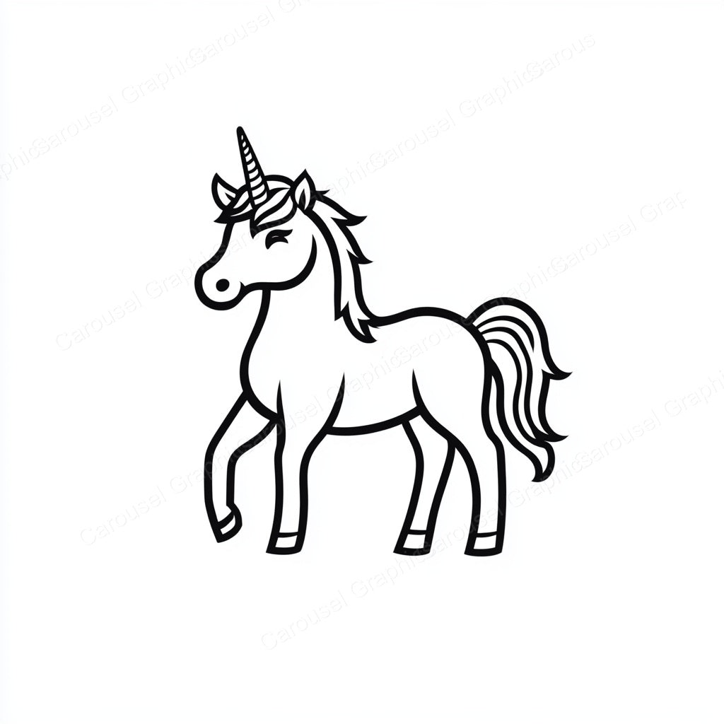 Unicorn Vector Graphic preview