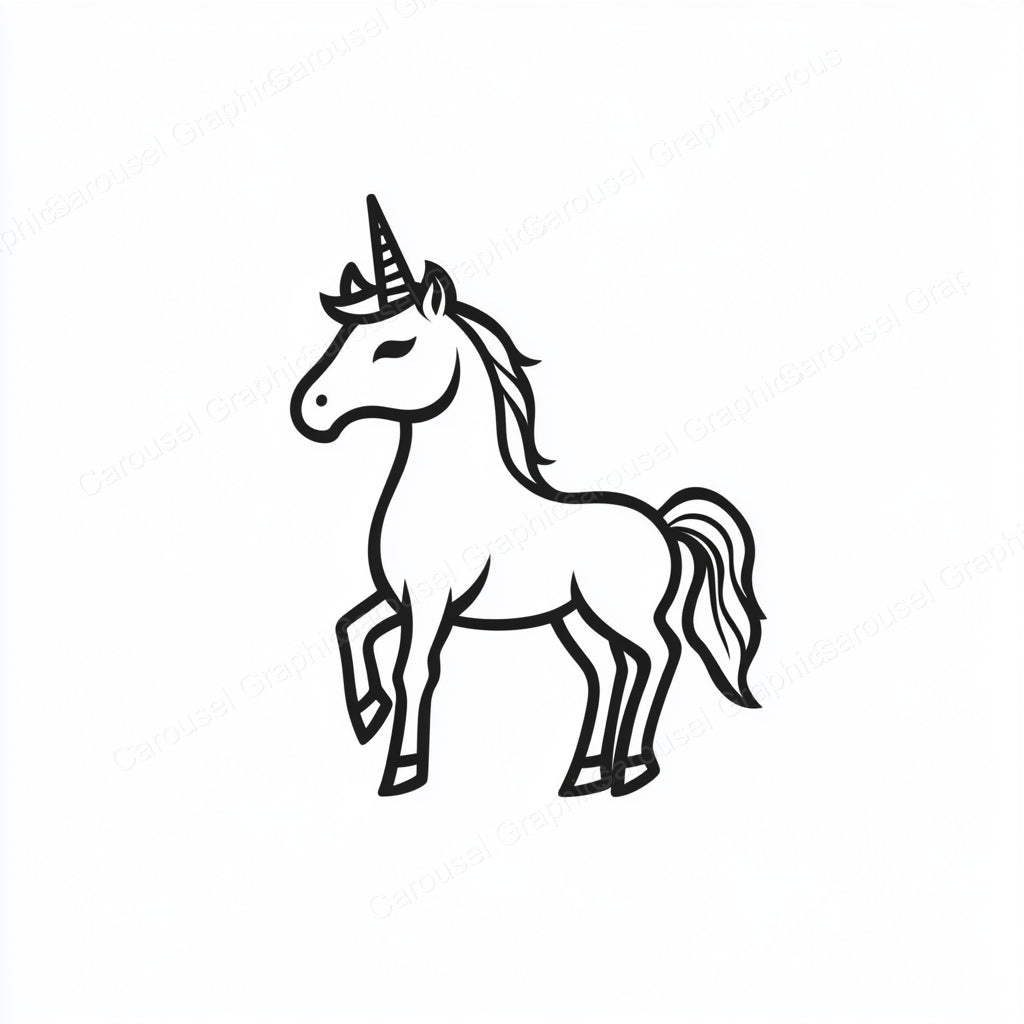 Unicorn Vector Graphic preview