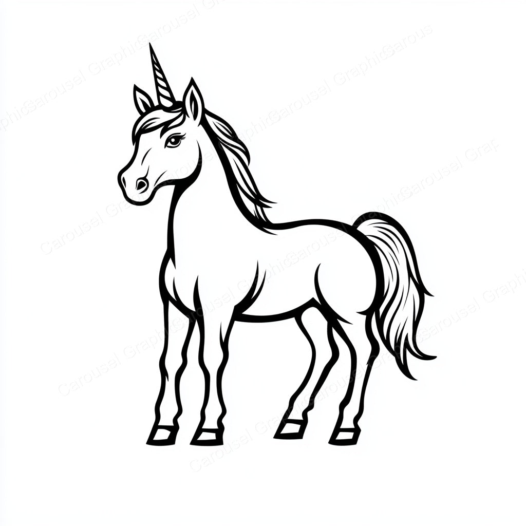 Unicorn Vector Graphic preview