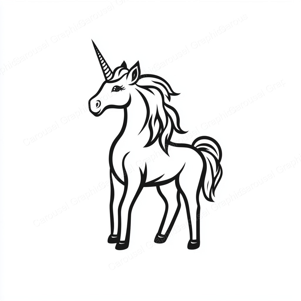 Unicorn Vector Graphic preview