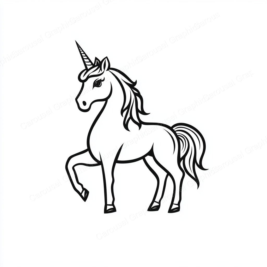 Unicorn Vector Graphic preview