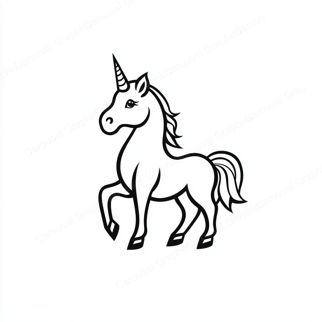 Unicorn Vector Graphic preview
