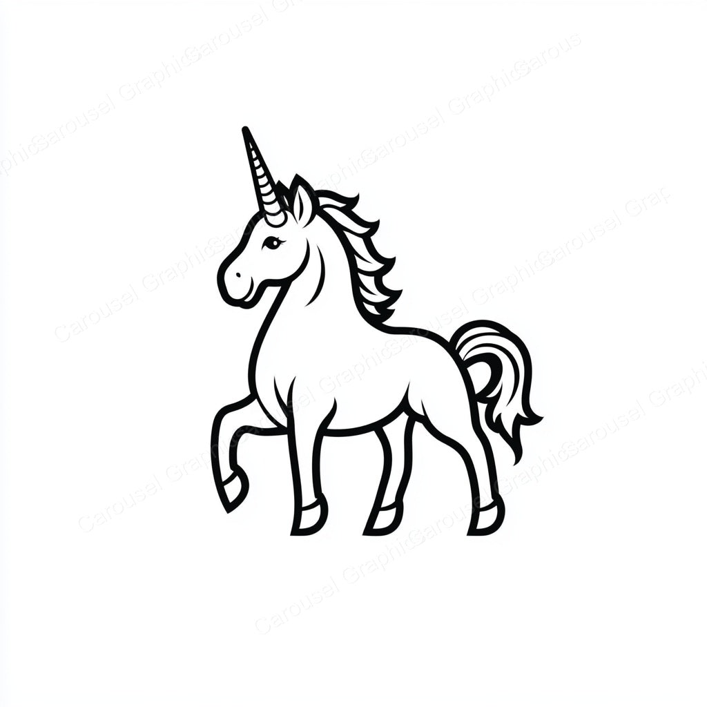 Unicorn Vector Graphic preview