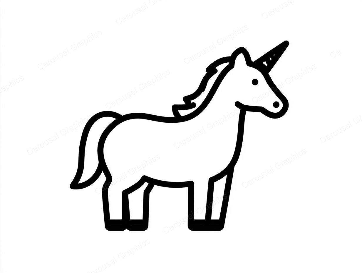 Unicorn Vector Graphic preview