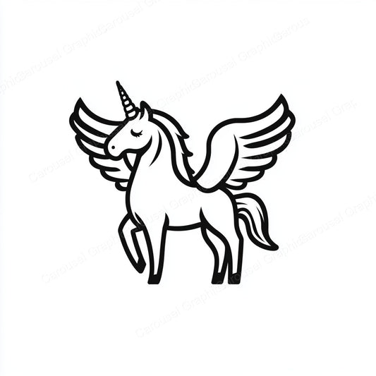 Unicorn Vector Graphic preview