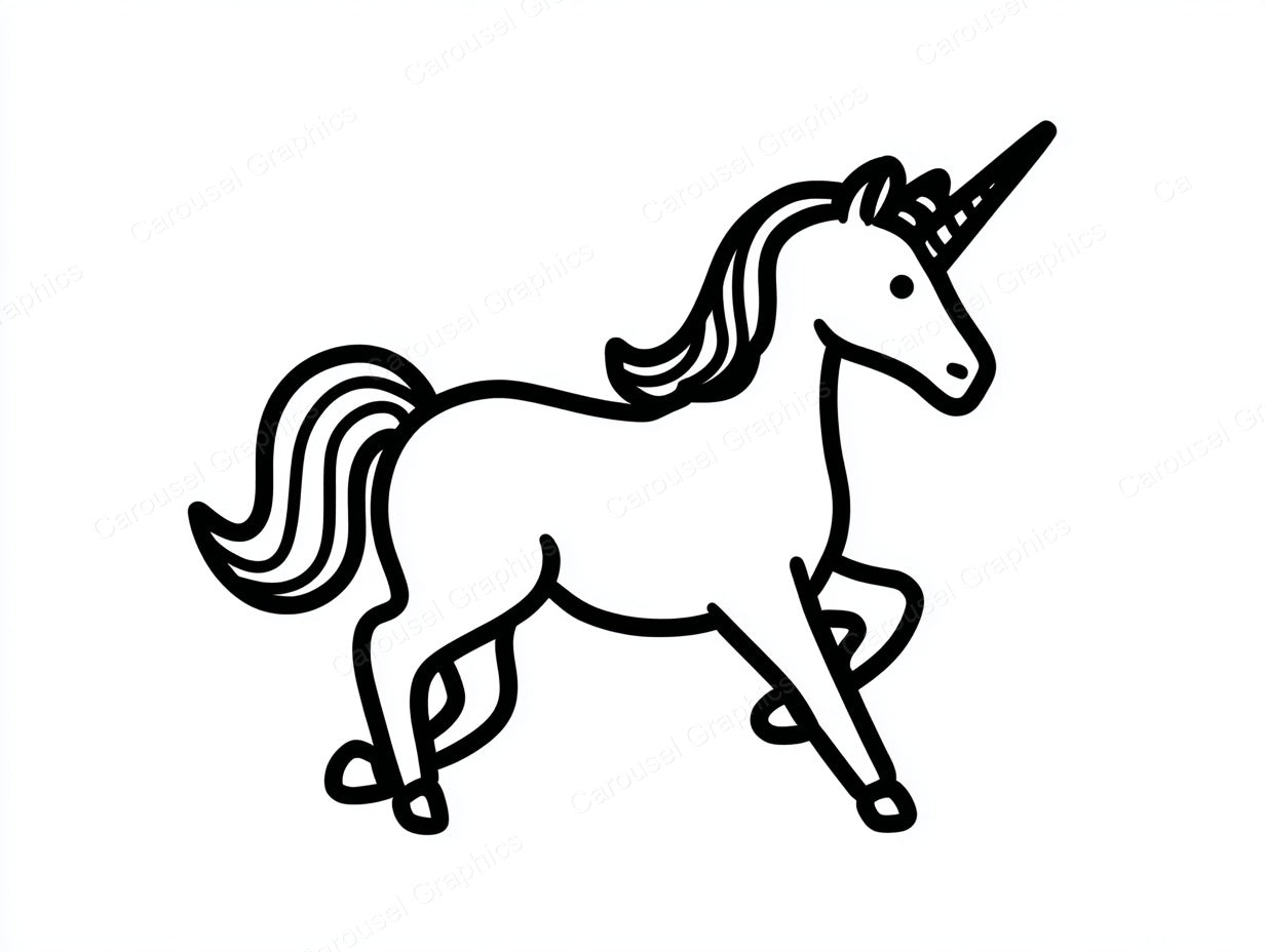 Unicorn Vector Graphic preview
