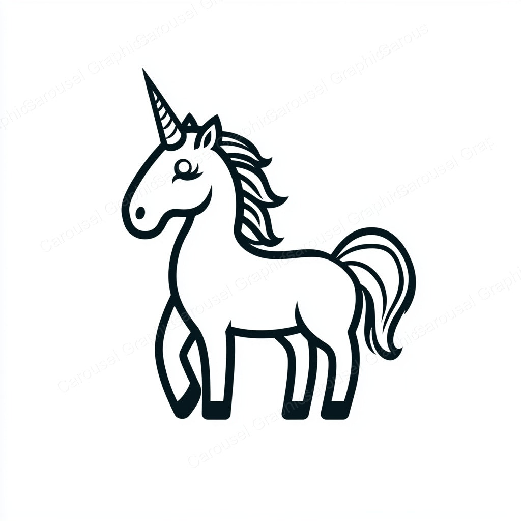 Unicorn Vector Graphic preview