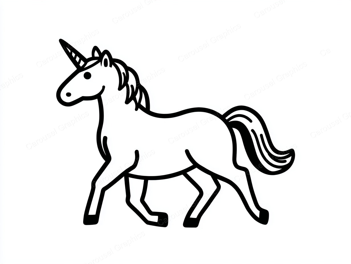 Unicorn Vector Graphic preview