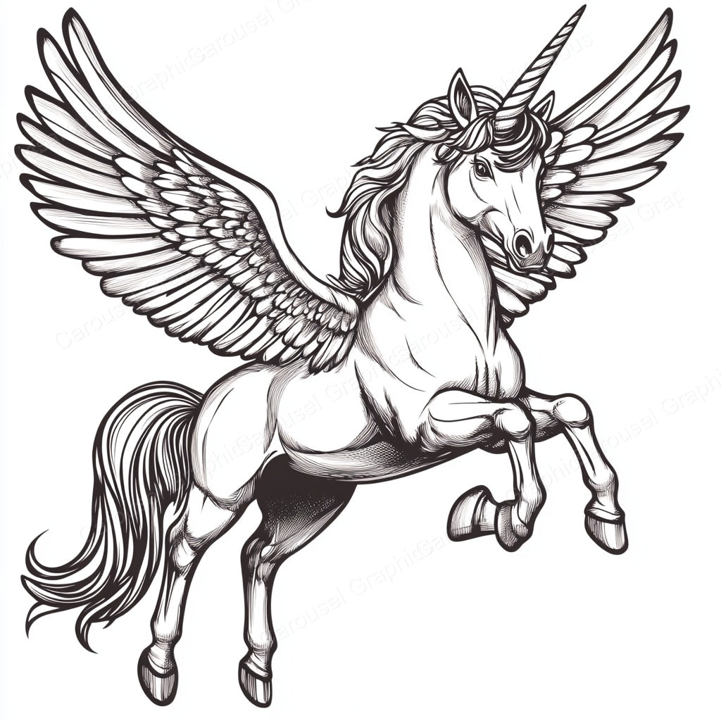 Unicorn Vector Graphic preview