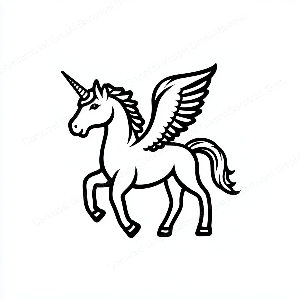 Unicorn Vector Graphic preview