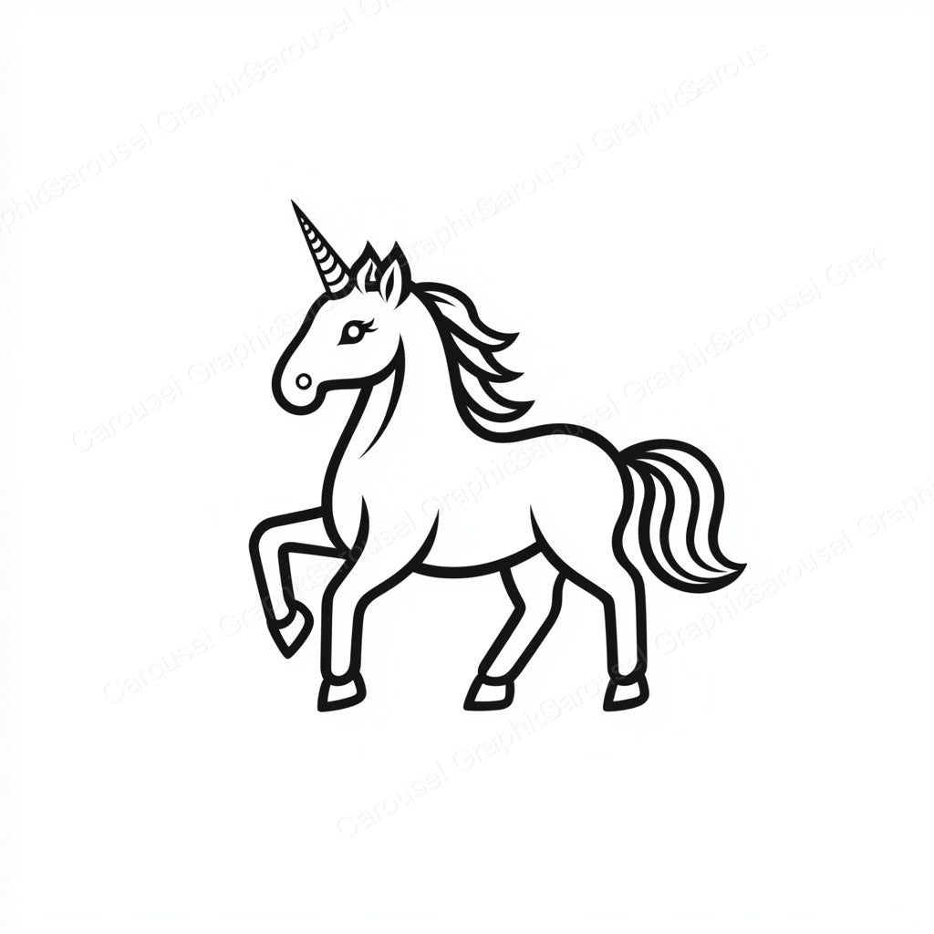 Unicorn Vector Graphic preview