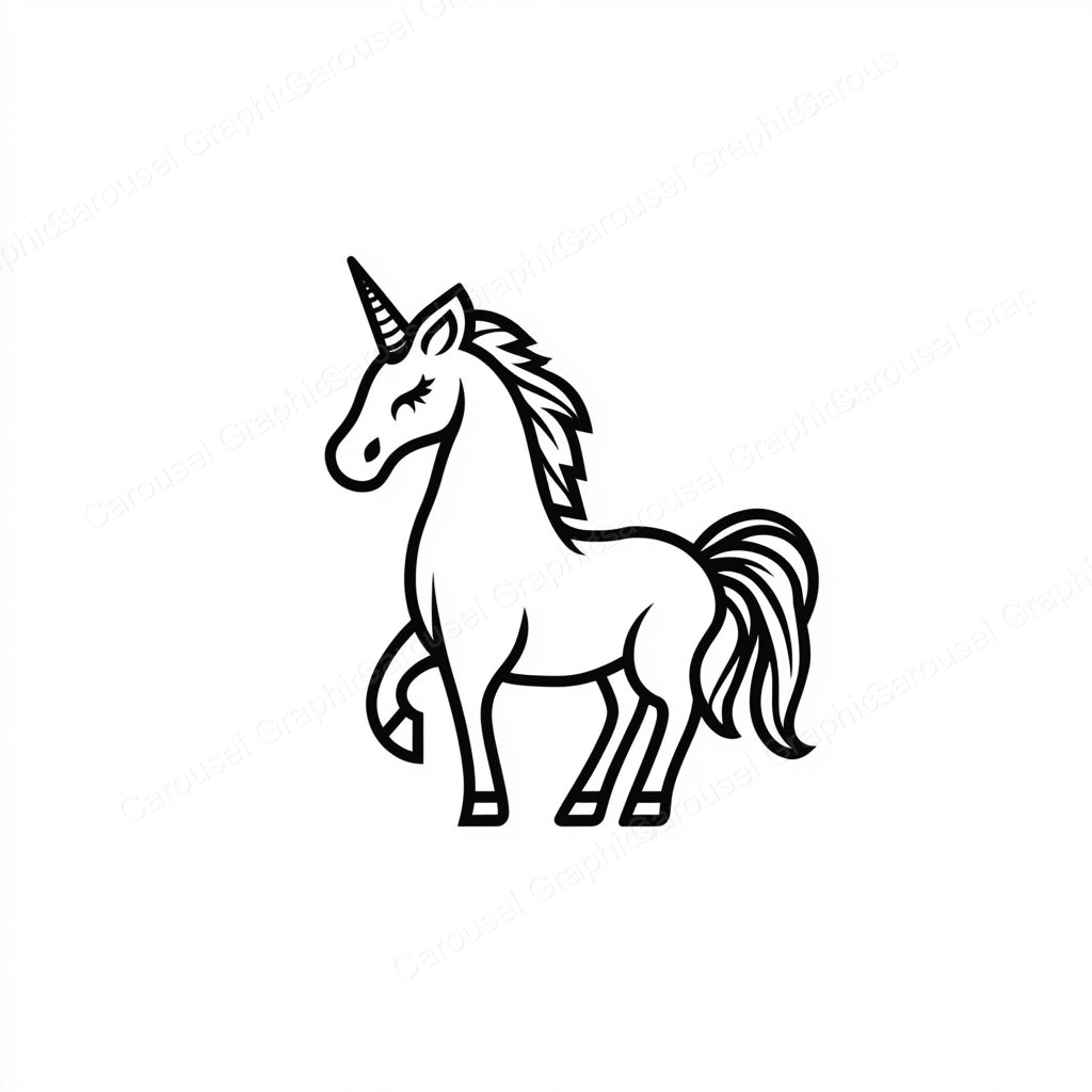 Unicorn Vector Graphic preview