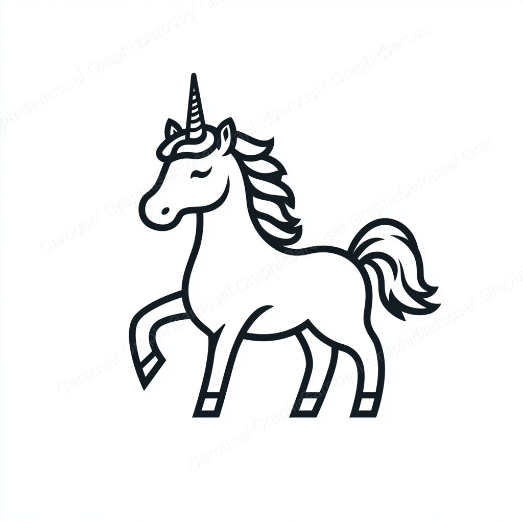 Unicorn Vector Graphic preview