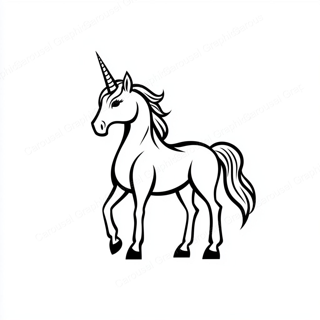 Unicorn Vector Graphic preview