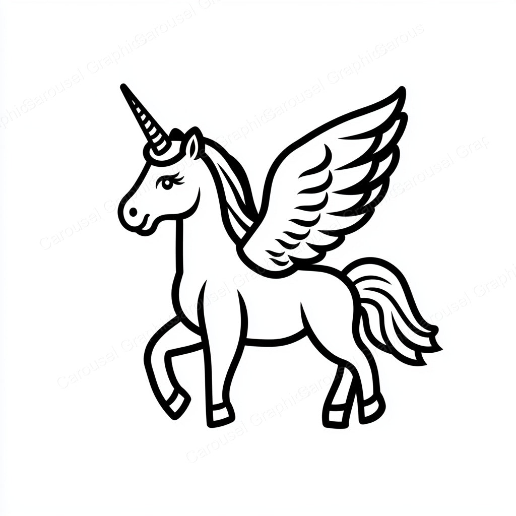 Unicorn Vector Graphic preview