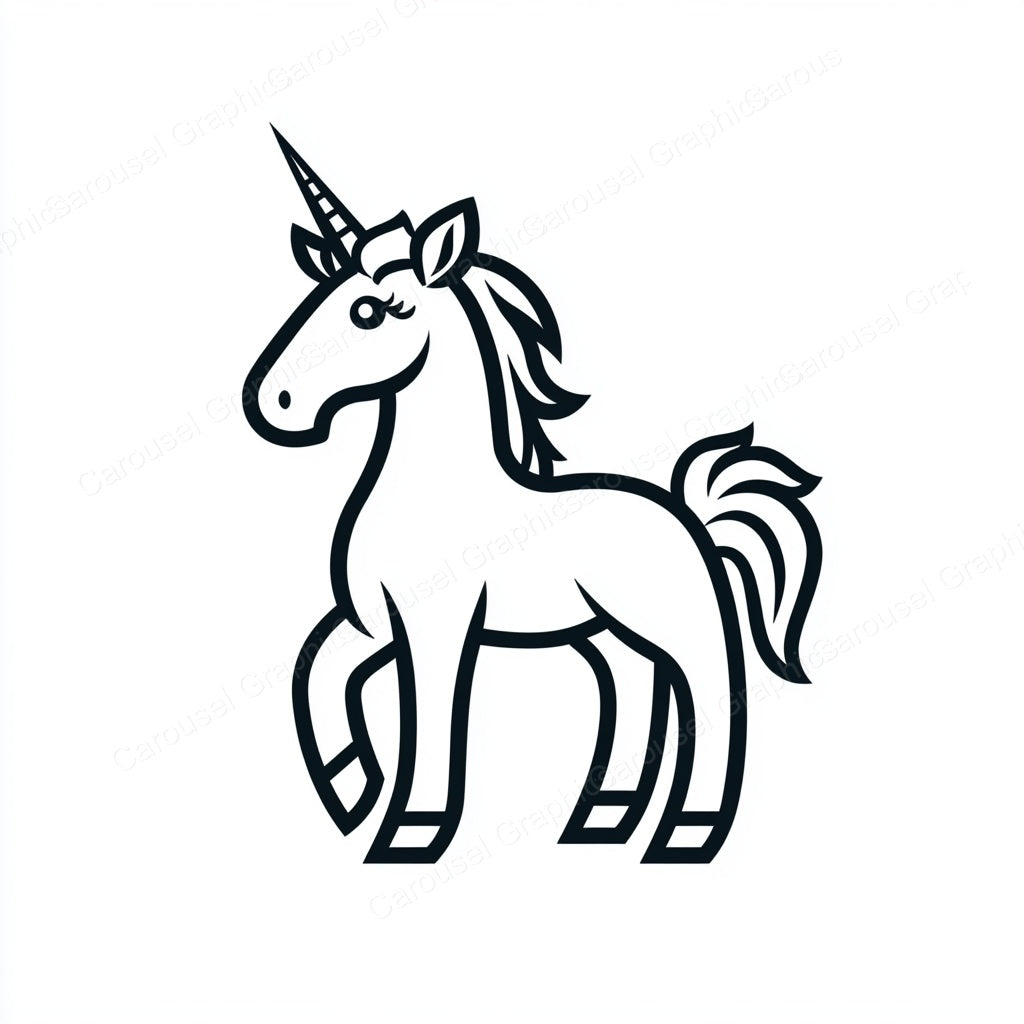 Unicorn Vector Graphic preview