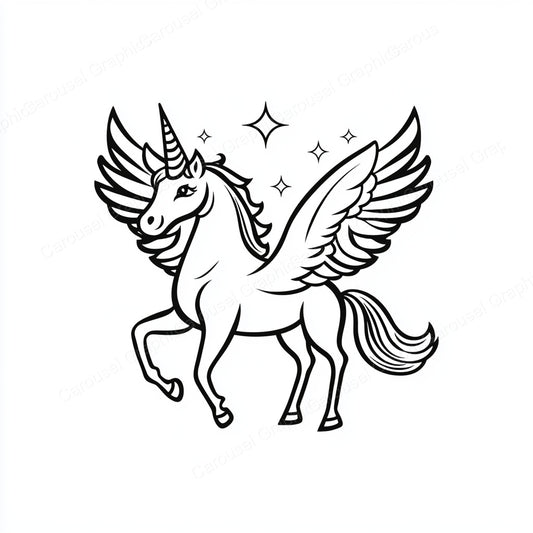 Unicorn Vector Graphic preview