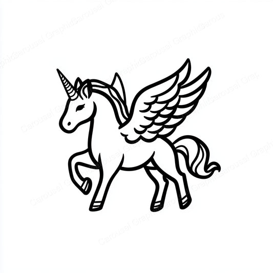 Unicorn Vector Graphic preview