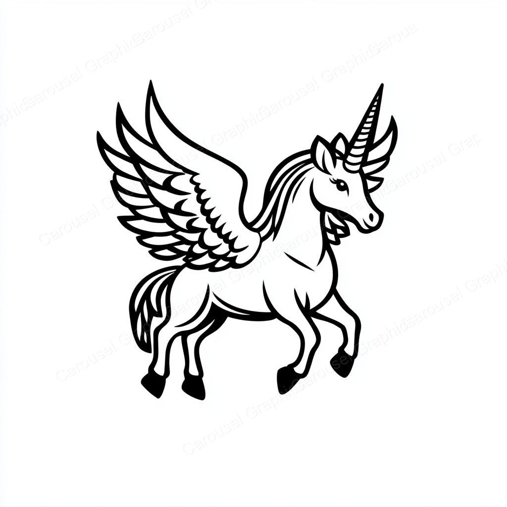Unicorn Vector Graphic preview