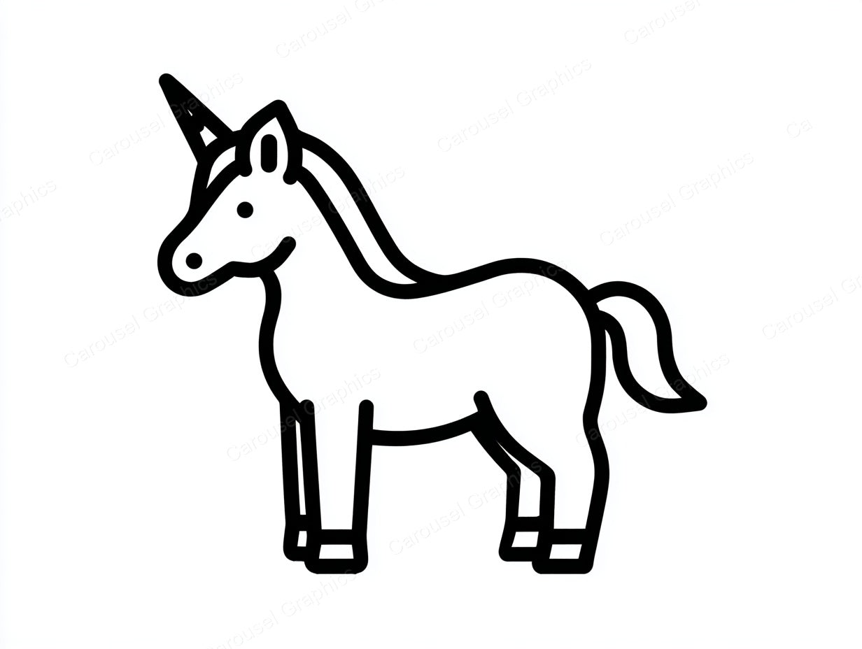 Unicorn Vector Graphic preview