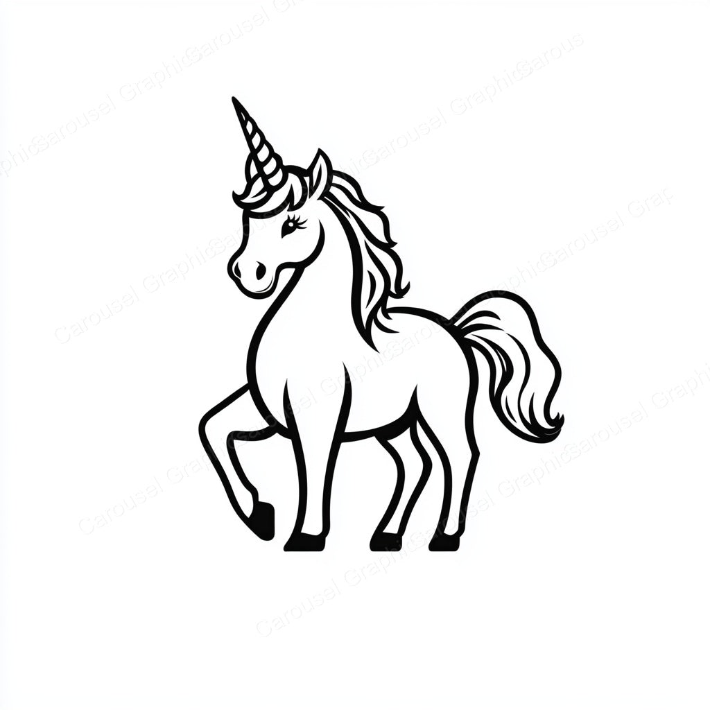 Unicorn Vector Graphic preview