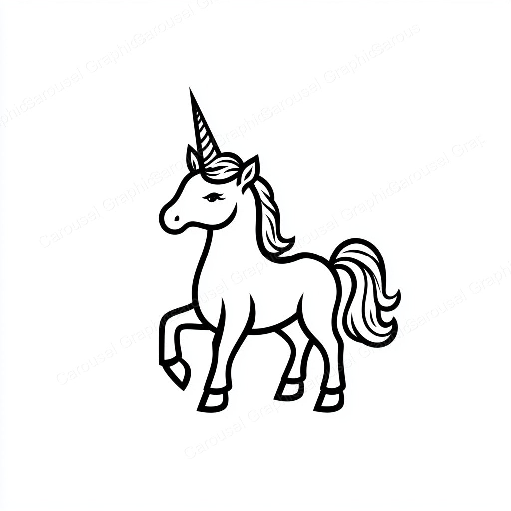 Unicorn Vector Graphic preview