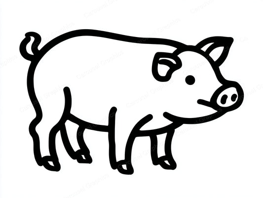 Pig Vector Graphic preview
